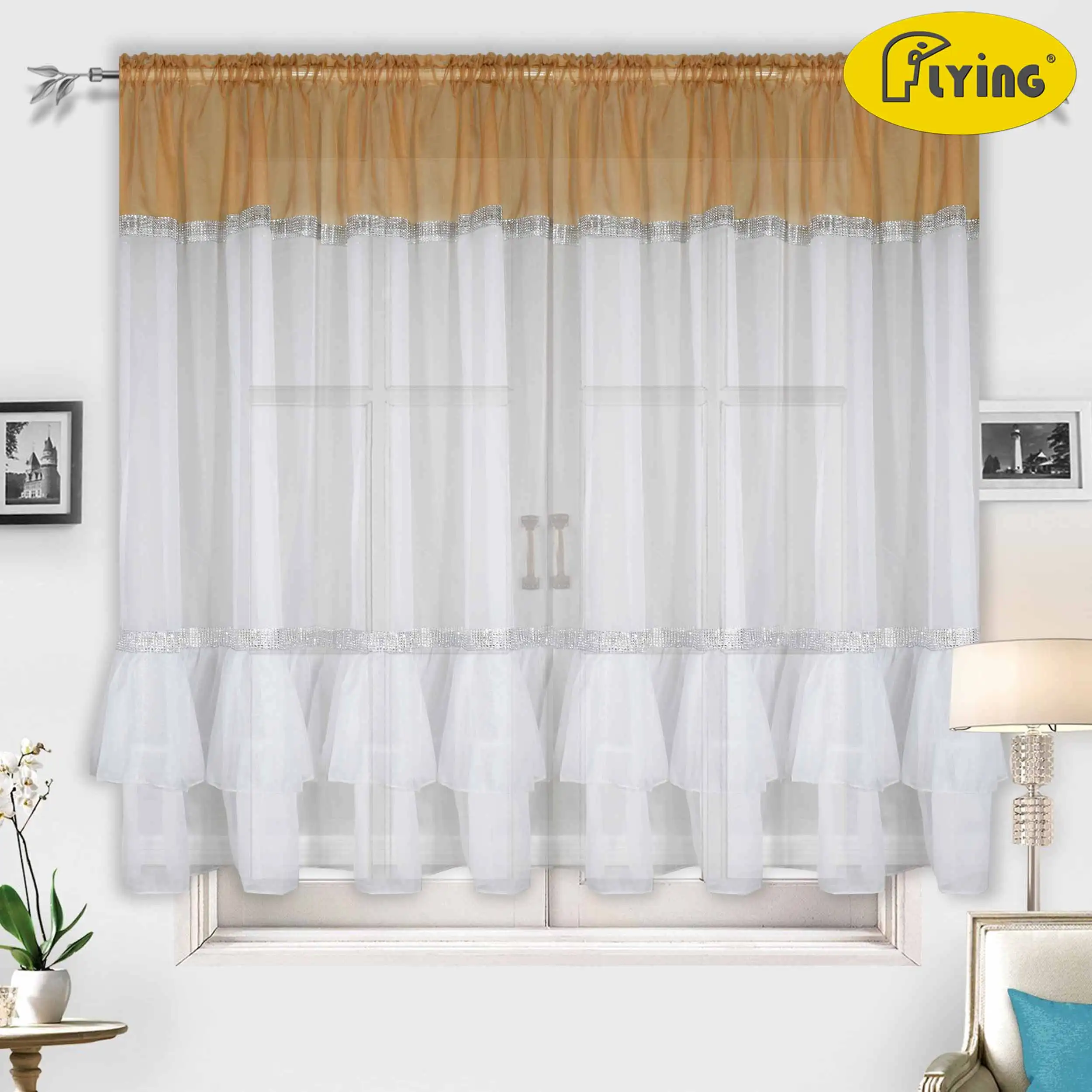 Flying Tulle Curtain For Bay Window Perspective Voile Living room Curtains Geometric Printed Solid Sheer
Flying Tulle Curtain For Bay Window Perspective Voile Living room Curtains Geometric Printed Solid Sheer