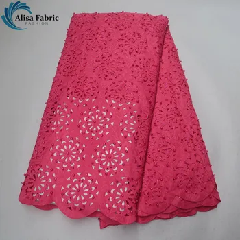 Alisa Fashionable design Jacquard Flower burning technology fabrics high quality 2019 African lace fabric with stones and beads
Alisa Fashionable design Jacquard Flower burning technology fabrics high quality 2019 African lace fabric with stones and beads
