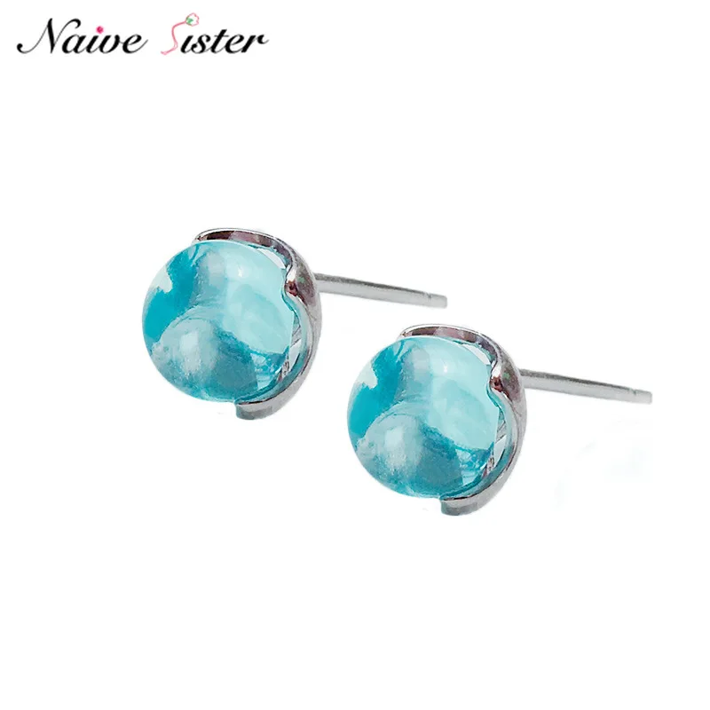 Cute Ocean Blue Crystal Stud Earrings for Girl Women Small 925 Sterling Silver Jewelry Mermaid Earings Love Gift Dropshipping
Cute Ocean Blue Crystal Stud Earrings for Girl Women Small 925 Sterling Silver Jewelry Mermaid Earings Love Gift Dropshipping