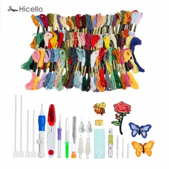 185pcs/set Embroidery Adjustable Pen Needles Box Punch 150 Threads Sensors Floss Bobbins Rulers Thimble Hoops Manual Kit Hicello
185pcs/set Embroidery Adjustable Pen Needles Box Punch 150 Threads Sensors Floss Bobbins Rulers Thimble Hoops Manual Kit Hicello