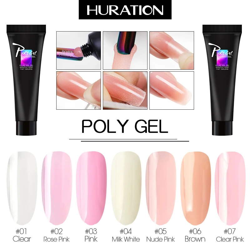 Huration New PolyGel Crystal Extend UV Nail Gel Jelly Acrylic Builder UV Poly Gel Extension Builder Led Uv Nail Art Gel Lacquer
Huration New PolyGel Crystal Extend UV Nail Gel Jelly Acrylic Builder UV Poly Gel Extension Builder Led Uv Nail Art Gel Lacquer