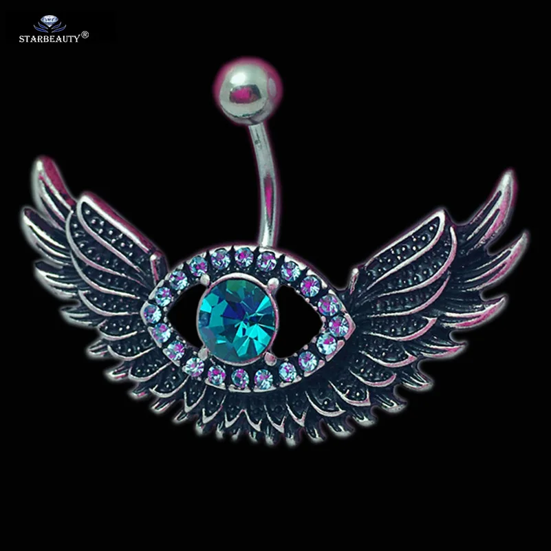 Starbeauty 1pc Flying Wing Navel Piercing Nombril Bright Blue Gem Belly Button Rings Pircing Belly Piercing Ombligo Body Jewelry
Starbeauty 1pc Flying Wing Navel Piercing Nombril Bright Blue Gem Belly Button Rings Pircing Belly Piercing Ombligo Body Jewelry