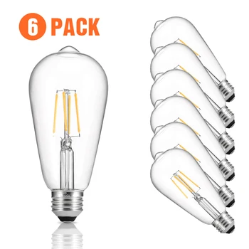 Led Bulb E26 110V Antique Retro Vintage LED Lamp Filament Bulb Vintage Pendant Glass Light Bulb Energy Saving Lamp 6PCS
Led Bulb E26 110V Antique Retro Vintage LED Lamp Filament Bulb Vintage Pendant Glass Light Bulb Energy Saving Lamp 6PCS