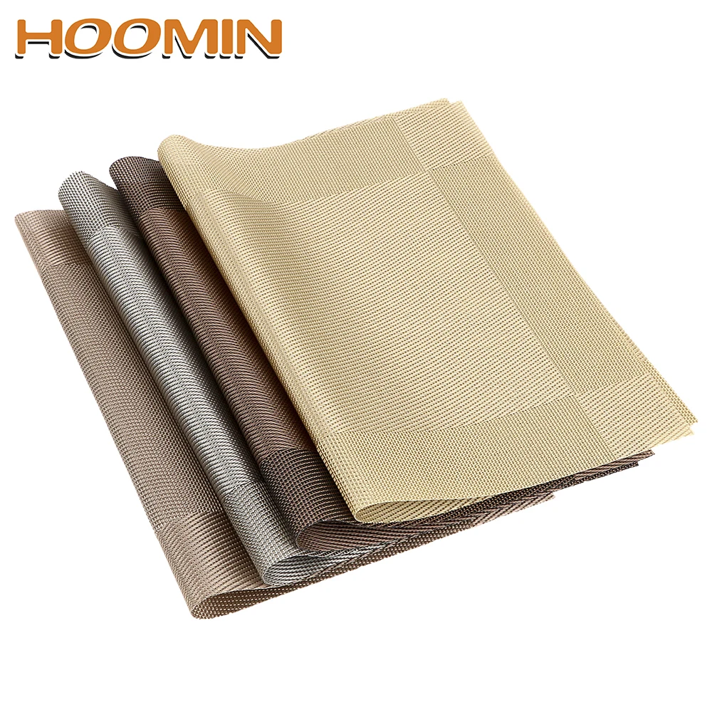 HOOMIN Dining Table Mat Coasters PVC Disc Pads Bowl Pad Non-Slip Weave Placemat Table Decoration Kitchen Accessories
HOOMIN Dining Table Mat Coasters PVC Disc Pads Bowl Pad Non-Slip Weave Placemat Table Decoration Kitchen Accessories