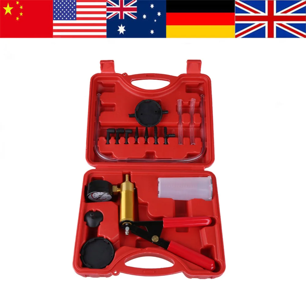 1 Set Hand Vacuum Pump Brake Bleeder Vacuum Tester Held Vacuum Pistol Pump Vacuum Pump Bleed Kit New Arrival
1 Set Hand Vacuum Pump Brake Bleeder Vacuum Tester Held Vacuum Pistol Pump Vacuum Pump Bleed Kit New Arrival