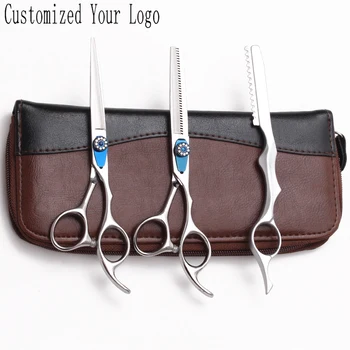 3Pcs C1115 6" 17.5cm Customize Logo Barber Scissors Cutting Shears Thinning Scissors Antlers Up Teeth Professional Hair Scissors
3Pcs C1115 6" 17.5cm Customize Logo Barber Scissors Cutting Shears Thinning Scissors Antlers Up Teeth Professional Hair Scissors
