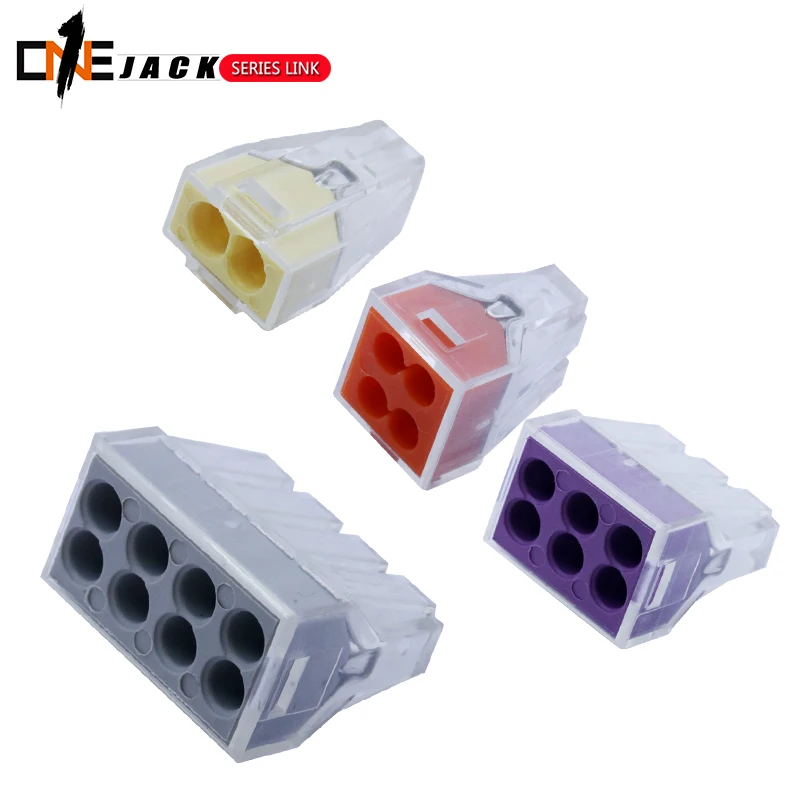 ONE JACK Transparent Quick terminal block 2pin/4pin/6pin/8pin wire connector aligner lamp terminals Splitter box 102/104/106/108
ONE JACK Transparent Quick terminal block 2pin/4pin/6pin/8pin wire connector aligner lamp terminals Splitter box 102/104/106/108