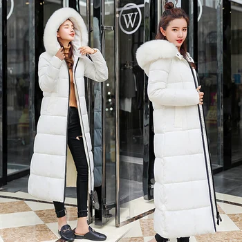 Women Parkas Winter Red Cotton Jacket Fur Collar Hooded Thick Warm Long Coat Plus size Loose Female Down Padded Parkas Overcoat
Women Parkas Winter Red Cotton Jacket Fur Collar Hooded Thick Warm Long Coat Plus size Loose Female Down Padded Parkas Overcoat