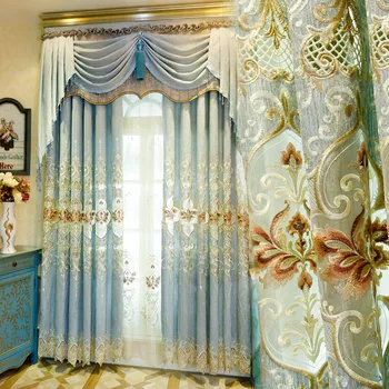 Luxury European Chenille Embroidery Blackout Curtains Bedroom Living Room Luxury Sheer Finished Curtains Window Valance
Luxury European Chenille Embroidery Blackout Curtains Bedroom Living Room Luxury Sheer Finished Curtains Window Valance
