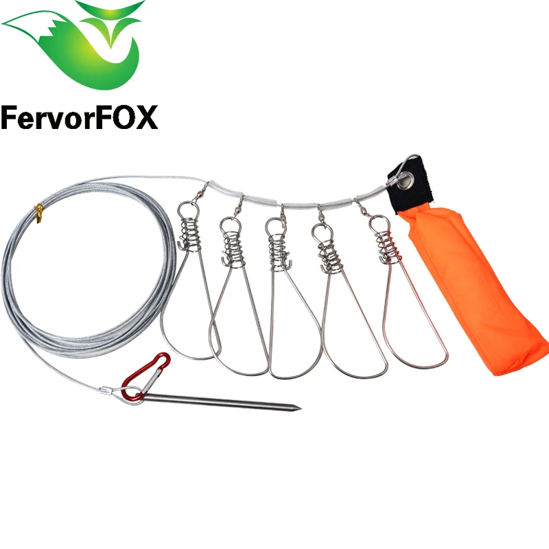 1pc 5 Snaps Stainless Steel Ropes Float Fish Stringer Fishing Lock Fishing Rope for Accessories China Tackle
1pc 5 Snaps Stainless Steel Ropes Float Fish Stringer Fishing Lock Fishing Rope for Accessories China Tackle