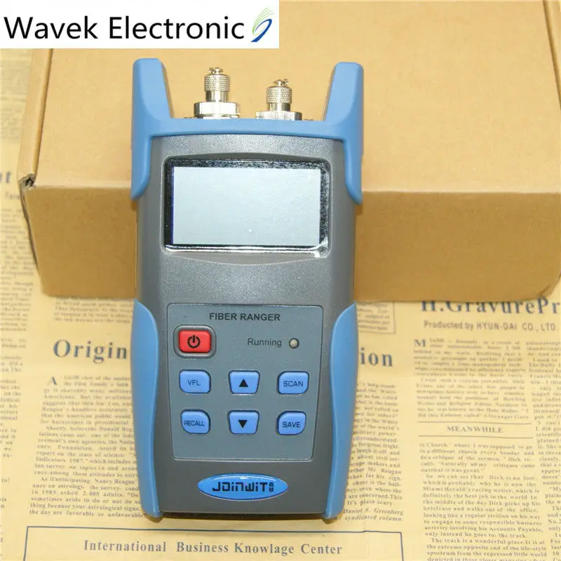 Optical Fiber Ranger OTDR Principle Tester Meter JW3304A Singlemode FTTx Network Fiber Optic FTTH Tool Kit Visual Fault Locator
Optical Fiber Ranger OTDR Principle Tester Meter JW3304A Singlemode FTTx Network Fiber Optic FTTH Tool Kit Visual Fault Locator