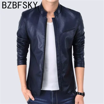 BZBFSKY fashion Men's Jackets PU Leather Jacket Punk Red Leather Jackets Zipper Mens Leather Jackets and Coats chaqueta cuero
BZBFSKY fashion Men's Jackets PU Leather Jacket Punk Red Leather Jackets Zipper Mens Leather Jackets and Coats chaqueta cuero
