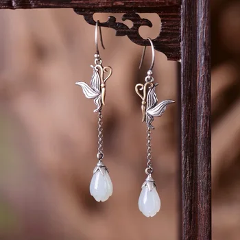 hetian jade magnolia flower butterfly earrings ears line falling national temperament of wind restoring ancient ways
hetian jade magnolia flower butterfly earrings ears line falling national temperament of wind restoring ancient ways