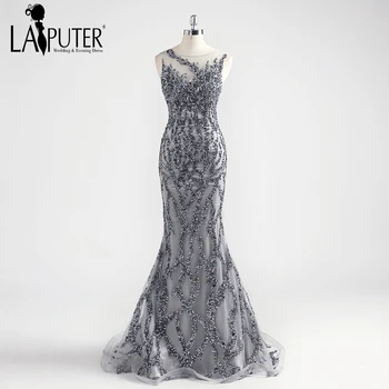 Laiputer 2018 Grey Crystal Luxury Amazing Arabic Sexy Mermaid O-neck Formal Evening Prom Dresses High Quality
Laiputer 2018 Grey Crystal Luxury Amazing Arabic Sexy Mermaid O-neck Formal Evening Prom Dresses High Quality