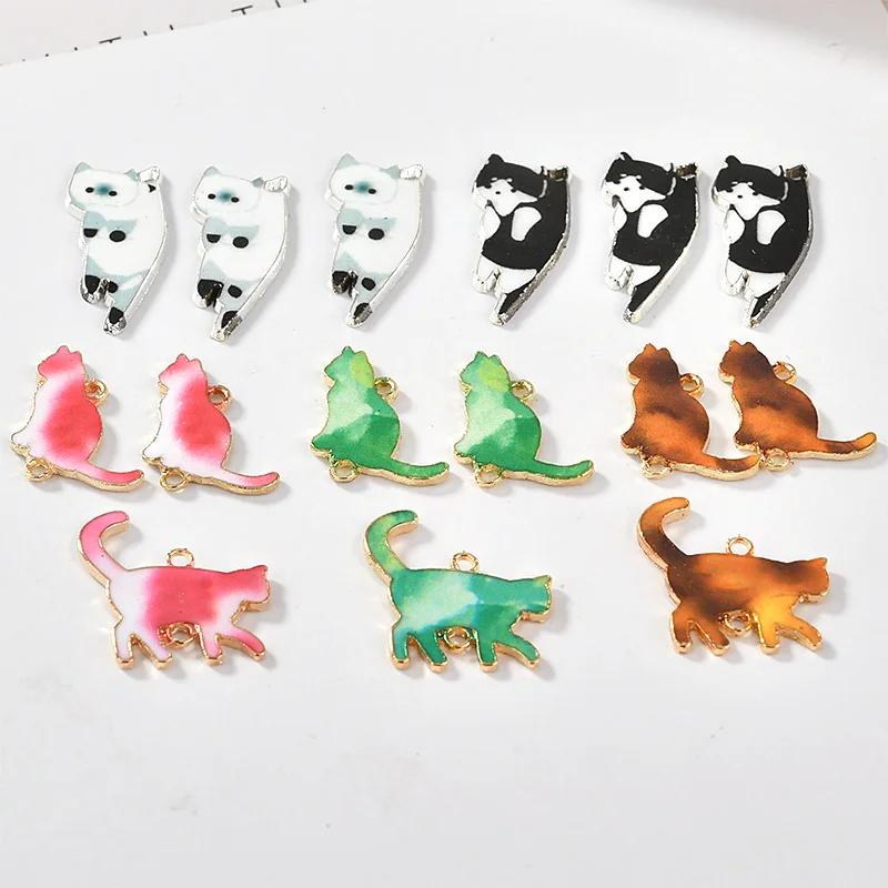 Diy jewelry making double hook cute cat shape alloy charms earring/bracelet/necklace pendants accessory
Diy jewelry making double hook cute cat shape alloy charms earring/bracelet/necklace pendants accessory