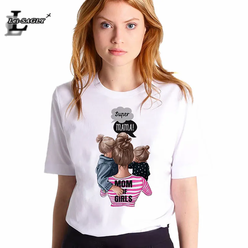 Lei SAGLY Super Mama Female T Shirt Summer Women 2019 Mom of Girls Korean Fashion Shirt White Casual Streetwear Vogue T-Shirts
Lei SAGLY Super Mama Female T Shirt Summer Women 2019 Mom of Girls Korean Fashion Shirt White Casual Streetwear Vogue T-Shirts