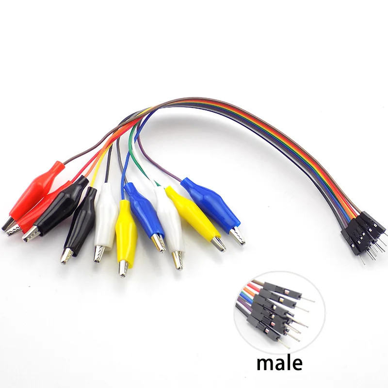Alligator Clip Jump Wire 10pin Male Double-end Crocodile Clip Test Lead 20cm/30cm Eclectic Jumper Wire for DIY Connection
Alligator Clip Jump Wire 10pin Male Double-end Crocodile Clip Test Lead 20cm/30cm Eclectic Jumper Wire for DIY Connection