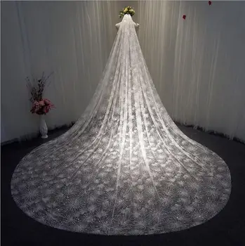 2019 Shiny Wedding Veil Luxury Bridal Veil Beautiful Korean bride married 3Meter Long Tail Veil voile mariage
2019 Shiny Wedding Veil Luxury Bridal Veil Beautiful Korean bride married 3Meter Long Tail Veil voile mariage