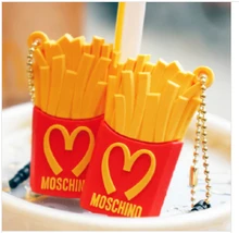 10 free shipping silicone Mcdonald s fries anti dust plug for cell phone cute universal