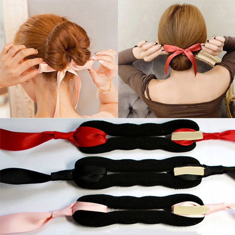 Women Hair Accessories Ribbon Bowknot Hiar Band Fashion Girls Hair Curls Bun Headband Hair Maker Magic Hair Making Tool
Women Hair Accessories Ribbon Bowknot Hiar Band Fashion Girls Hair Curls Bun Headband Hair Maker Magic Hair Making Tool
