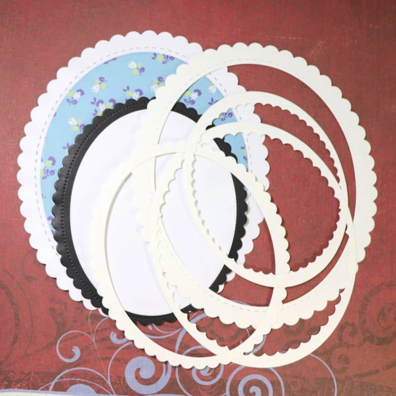12-Piece Cutting dies Piercing & Stitched Oval Cardmaking Scrapbook DIY Craft Metal Stencil
12-Piece Cutting dies Piercing & Stitched Oval Cardmaking Scrapbook DIY Craft Metal Stencil