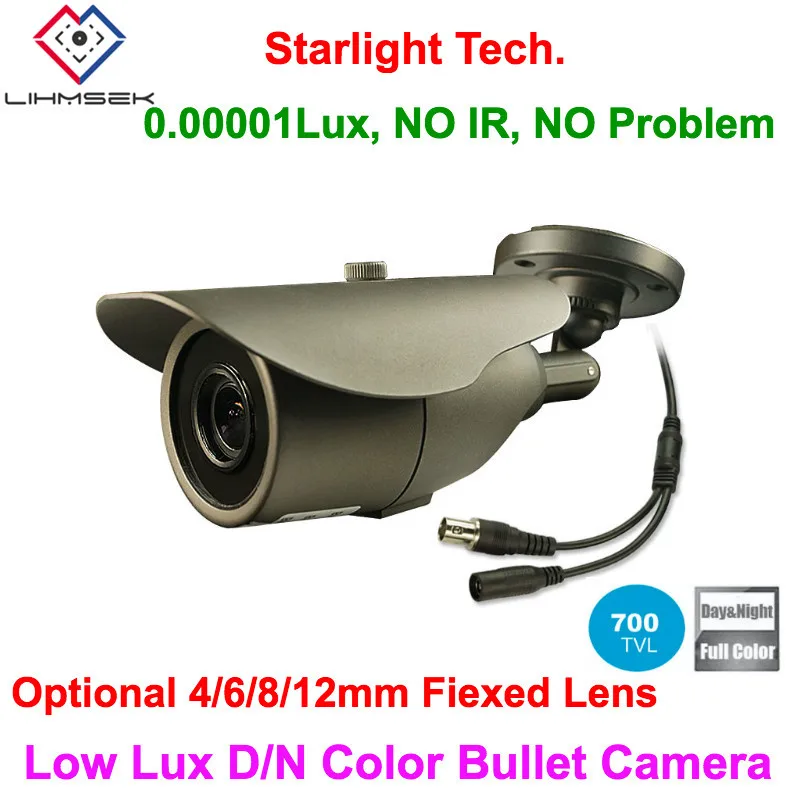 Lihmsek фиксированная линза 700TVL Sony CCD наружный низкий люкс дневной ночной цвет