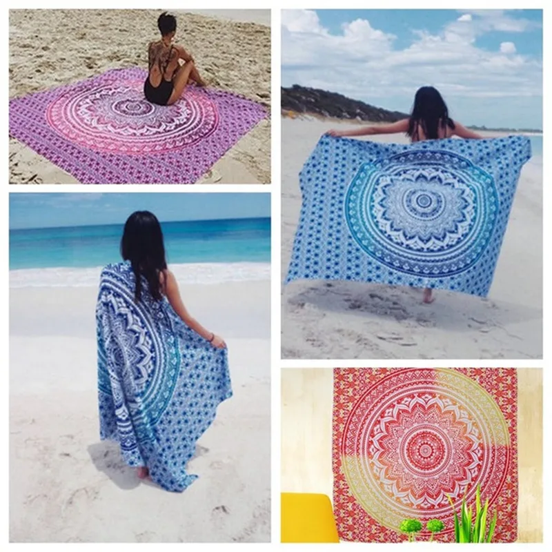 Square beach towel Bohemia Mandala Indian Tapestry Large Sandy Beach Shawl Throw Rug Blanket Camping Tent Travel Sleeping mat Square beach towel Bohemia Mandala Indian Tapestry Large Sandy Beach Shawl Throw Rug Blanket Camping Tent Travel Sleeping mat