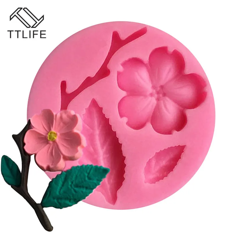 TTLIFE Peach Blossom Shape Fondant Moulds Silicone Cake Mold Soap Chocolate Stencils Kitchen Pastry Baking Tools Silicone Forms
TTLIFE Peach Blossom Shape Fondant Moulds Silicone Cake Mold Soap Chocolate Stencils Kitchen Pastry Baking Tools Silicone Forms