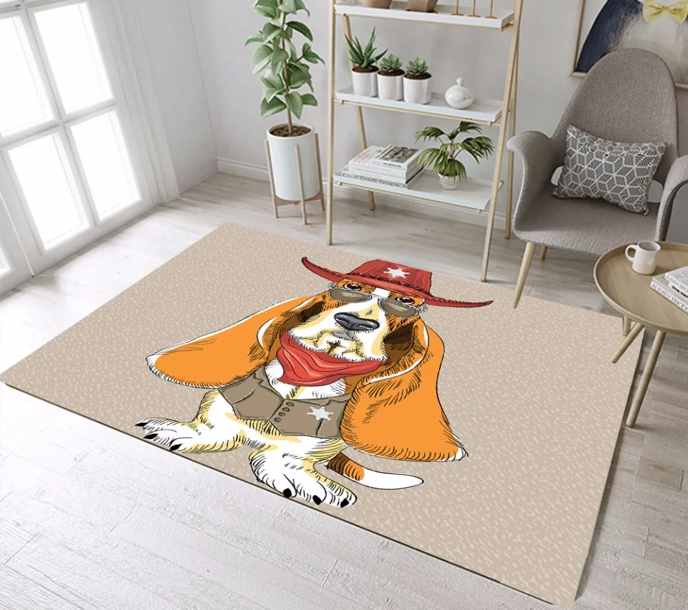 Funny Cartoon Hipster Dog Basset Hound Area Rug And Carpet for Home Living Room Kids Cushion Bedroom Bathroom Door Absorbent Mat
Funny Cartoon Hipster Dog Basset Hound Area Rug And Carpet for Home Living Room Kids Cushion Bedroom Bathroom Door Absorbent Mat
