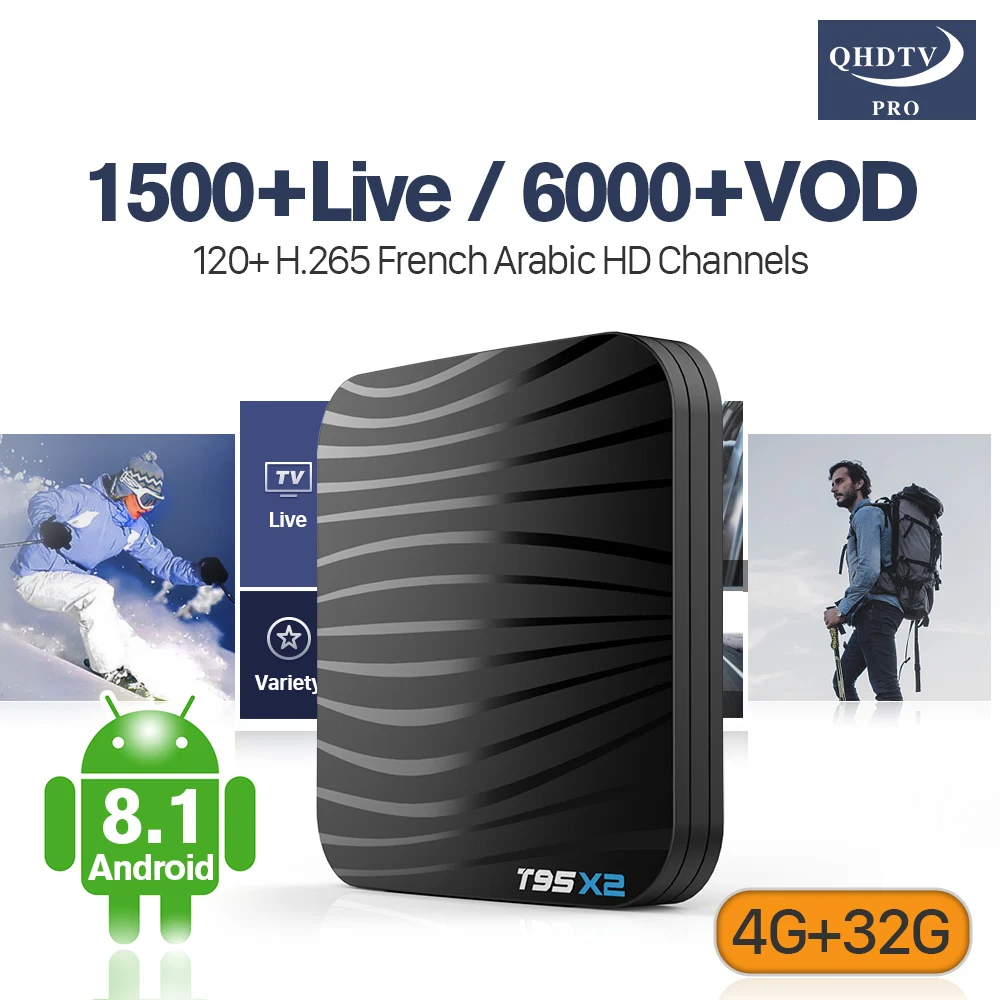 QHDTV Pro IPTV Code 1 Year Arabic France IPTV Android 8.1 T95X2 S905X2 4+32G 4K H.265 IP TV Morocco Qatar Netherlands Belgium
QHDTV Pro IPTV Code 1 Year Arabic France IPTV Android 8.1 T95X2 S905X2 4+32G 4K H.265 IP TV Morocco Qatar Netherlands Belgium