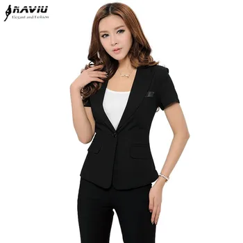 Hot Sale Fashion Women Business Pant Suits Formal Office Work Plus Size Slim Short-Sleeve Blazer and Trousers Set
Hot Sale Fashion Women Business Pant Suits Formal Office Work Plus Size Slim Short-Sleeve Blazer and Trousers Set