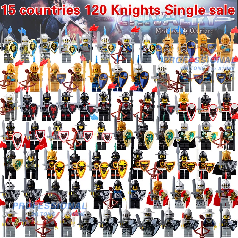 50pcs Medieval Castle Shadow Knight Blue Lion Knight with weapons Action Figures Building Blocks Bricks Toys For Children
50pcs Medieval Castle Shadow Knight Blue Lion Knight with weapons Action Figures Building Blocks Bricks Toys For Children