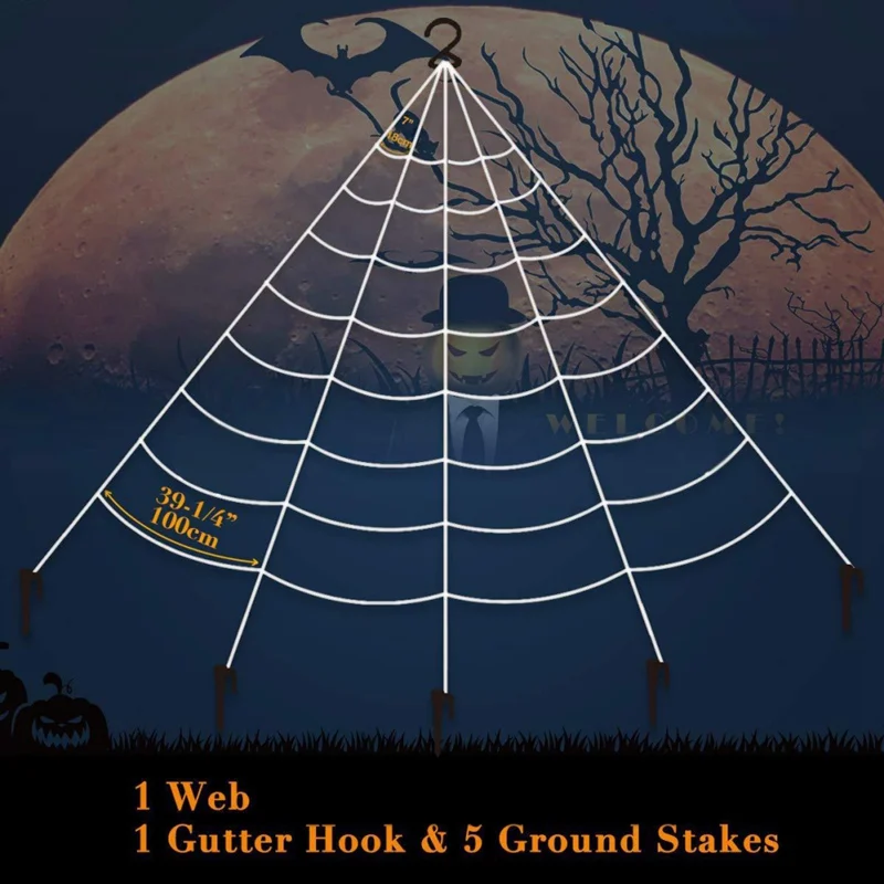 Halloween Scary Party Scene Props White Stretchy Cobweb Spider Web Horror Halloween Decoration For Bar Haunted House
Halloween Scary Party Scene Props White Stretchy Cobweb Spider Web Horror Halloween Decoration For Bar Haunted House