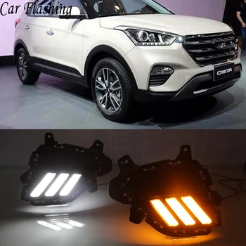 Car Flashing 1Pair led drl daylights daytime running light with yellow turn signal fog lamp for Hyundai IX25 creta 2017 2018
Car Flashing 1Pair led drl daylights daytime running light with yellow turn signal fog lamp for Hyundai IX25 creta 2017 2018