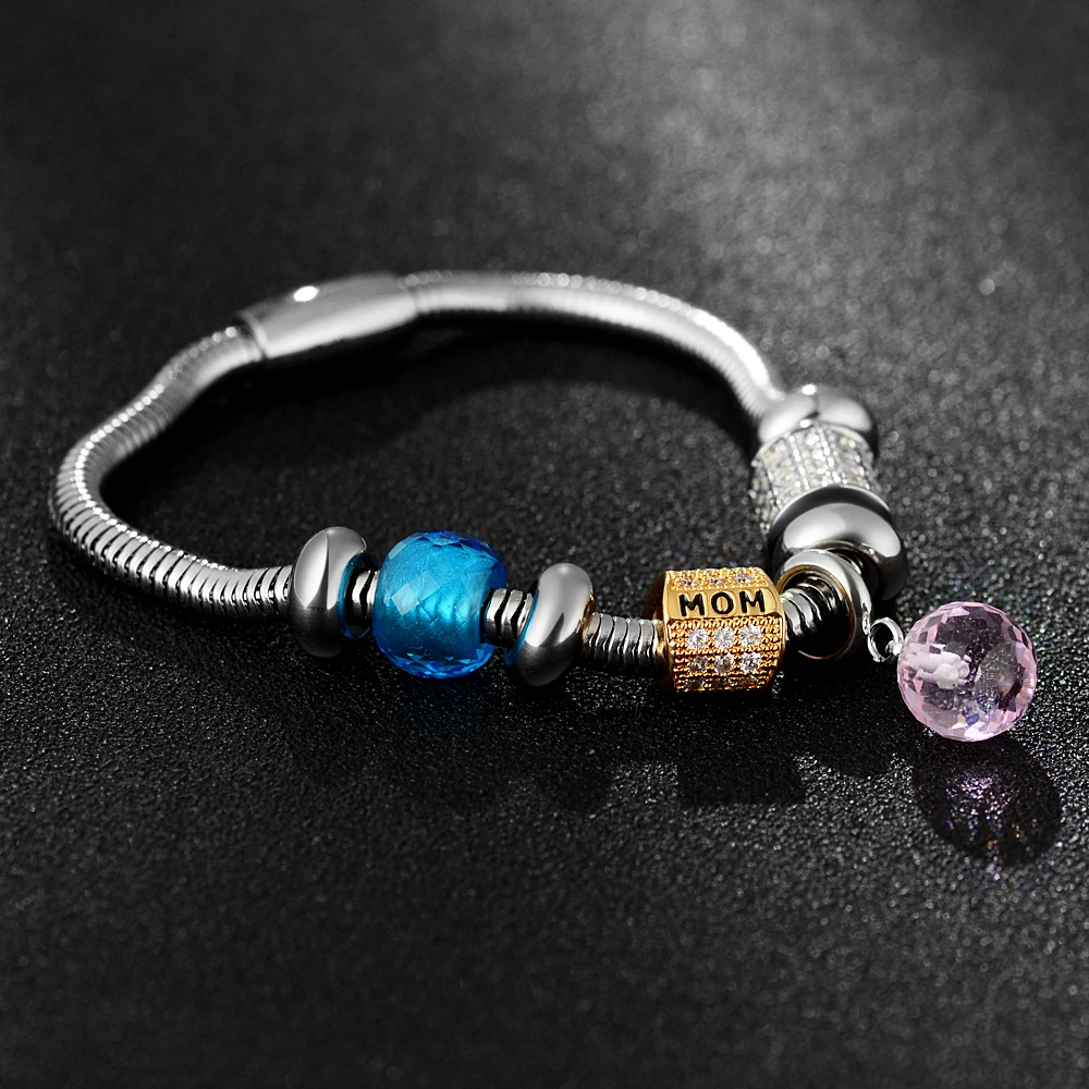 Endless Charms Stainless Steel Bracelet With Plunger Beads Magnet Clasp Interchangeable Jewelry VC-460
Endless Charms Stainless Steel Bracelet With Plunger Beads Magnet Clasp Interchangeable Jewelry VC-460