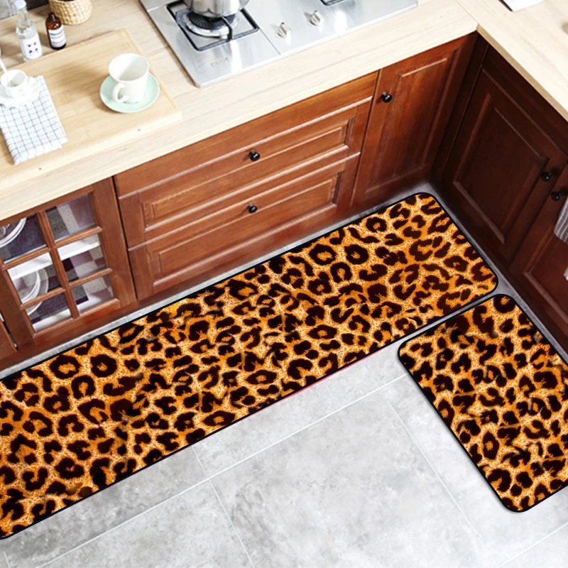 Simulated Animal Skin Pattern Anti-Slip Kitchen Mat Tiger Leopard Long Bath Carpet Entrance Doormat Tapete Bedroom Floor Mats
Simulated Animal Skin Pattern Anti-Slip Kitchen Mat Tiger Leopard Long Bath Carpet Entrance Doormat Tapete Bedroom Floor Mats