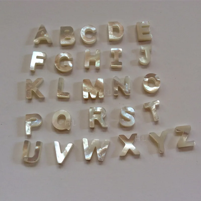 1Set 26 Capital Letter For DIY Jewelry White Natural Mother of Pearl Shell Inital Letter
1Set 26 Capital Letter For DIY Jewelry White Natural Mother of Pearl Shell Inital Letter