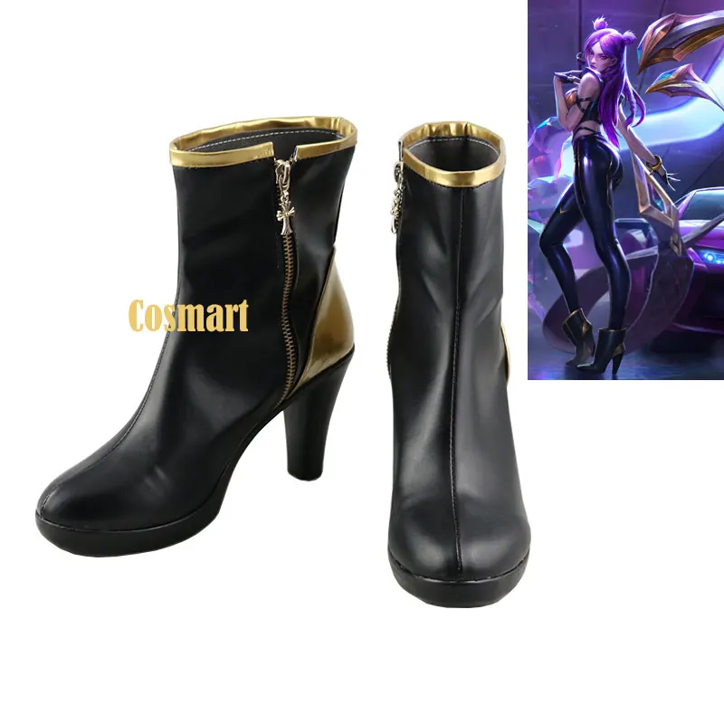 Женские туфли для косплея LOL KDA K/DA Kaisa обувь на высоком каблуке хит продаж 2018|Туфли|