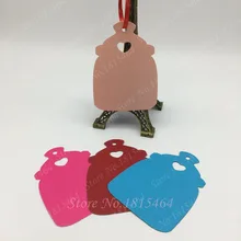 60 pièces bébé bouteille souhait carte ornements suspendus étiquettes décoration d'anniversaire cartes-cadeaux baptême fête Souvenir décoration fournitures(China)