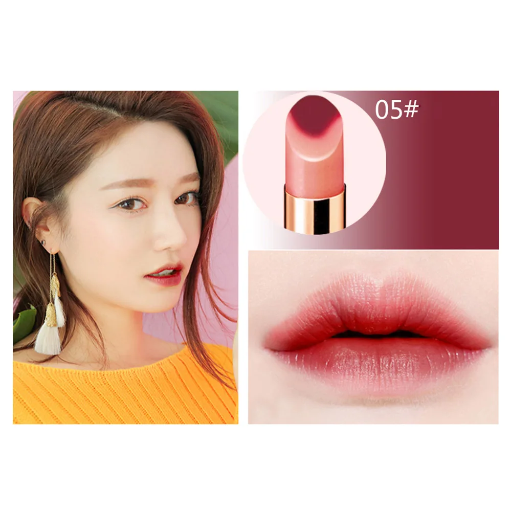 High Quality Gradient Lipstick Double Color Moisturizing Lipsticks with 2 Tone Lip Bar Long Lasting Cosmetics
High Quality Gradient Lipstick Double Color Moisturizing Lipsticks with 2 Tone Lip Bar Long Lasting Cosmetics