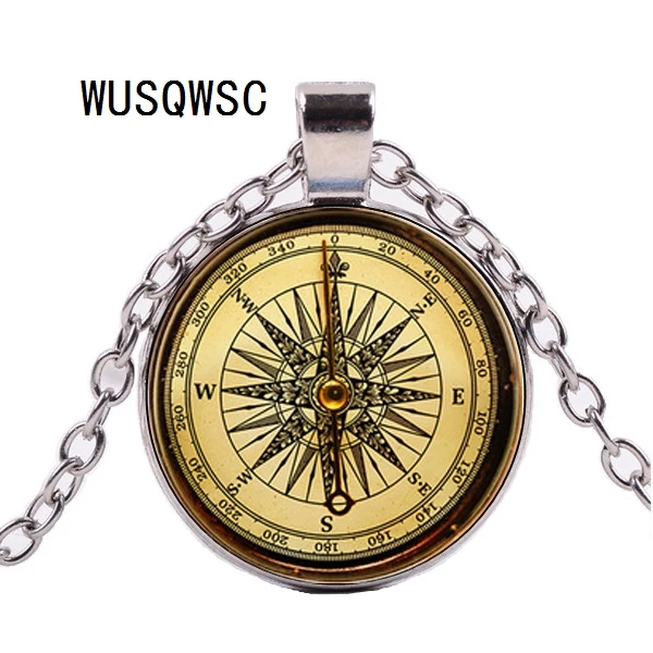 WUSQWSC Vintage Steampunk Compass Gear Cabochon Glass Pendant Bronze Chain Necklace
WUSQWSC Vintage Steampunk Compass Gear Cabochon Glass Pendant Bronze Chain Necklace