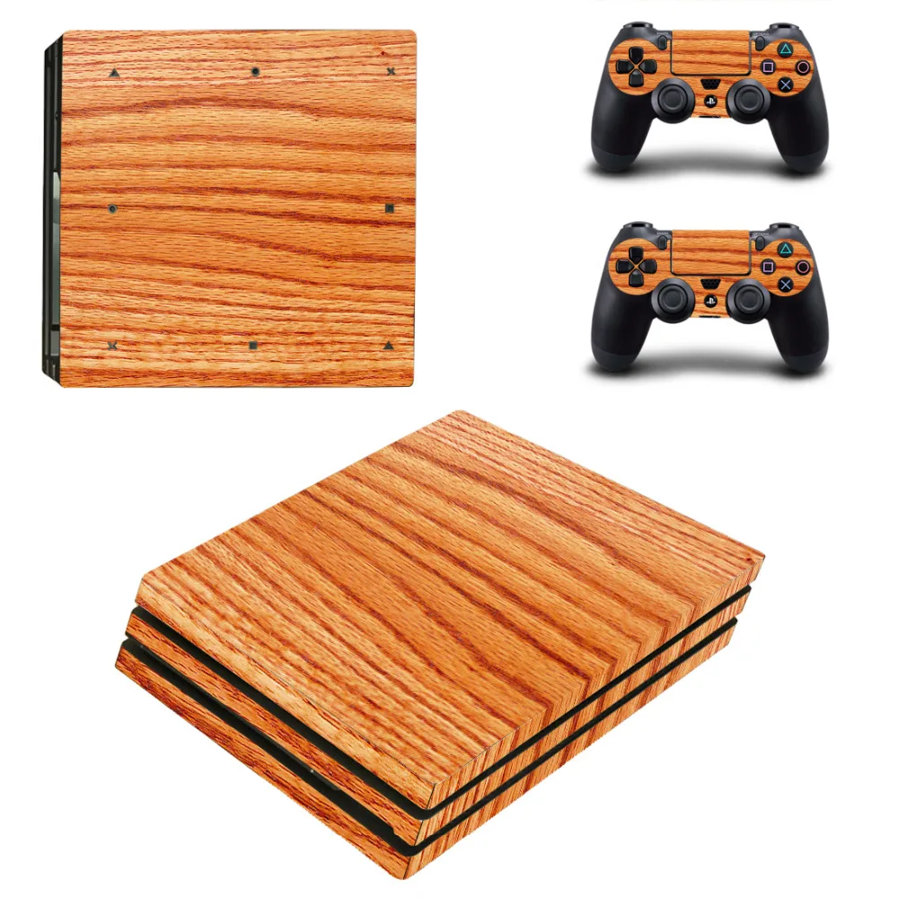 Tree Wooden For PS4 Pro Skin Sticker Sony Playstation 4 Console and 2Pcs Controller Skins free shipping | Электроника