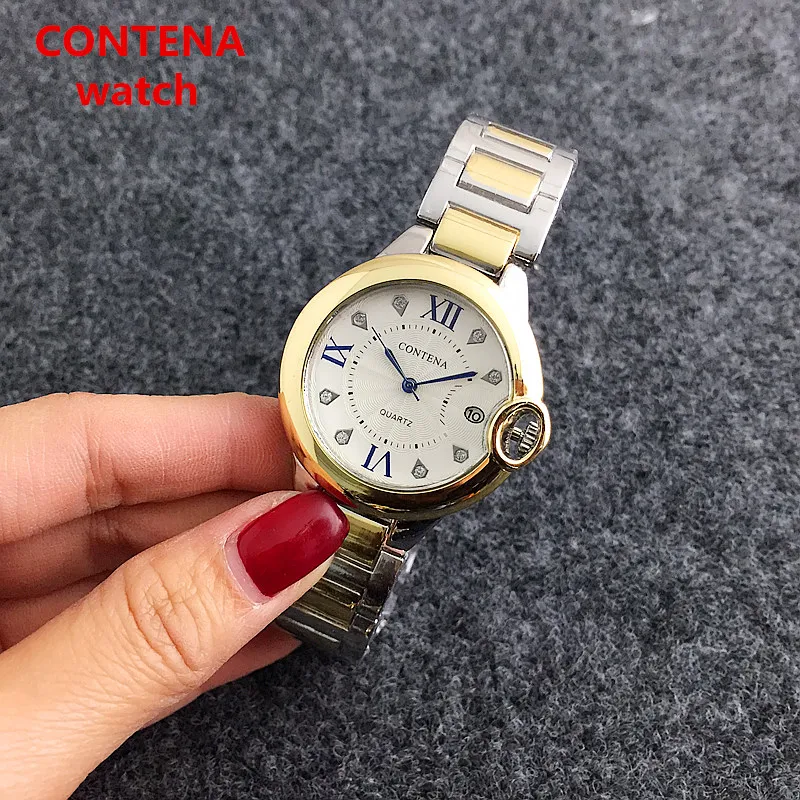 Contena Fashion Casual men wristwatches quartz stainlees steel strap watches male clocks
Contena Fashion Casual men wristwatches quartz stainlees steel strap watches male clocks