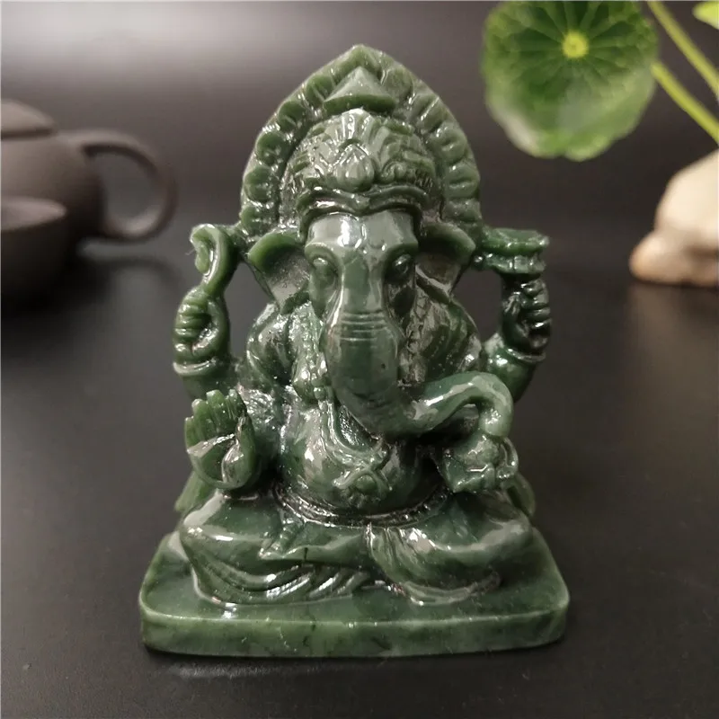 Ganesha Buddha Statue Elephant God Sculpture Figurine Garden Handmade Stone Craft For Home Decoration Accessories 6.5cm/2.56inch
Ganesha Buddha Statue Elephant God Sculpture Figurine Garden Handmade Stone Craft For Home Decoration Accessories 6.5cm/2.56inch