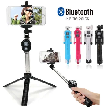 

Bluetooth Selfie Stick Self-Timer Pole Self-portrait Monopod For SmartPhones Gopro Hero Digital Camera 19cm-75cm Selfie Stick