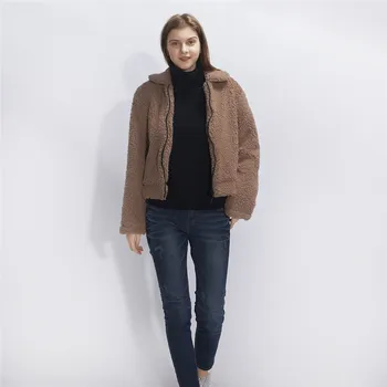 Elegant Women Warm Soft Zipper Jacket Autumn Winter Faux Fur Coat Long Sleeve Female Plush Overcoat Casual Outerwear Lapel
Elegant Women Warm Soft Zipper Jacket Autumn Winter Faux Fur Coat Long Sleeve Female Plush Overcoat Casual Outerwear Lapel
