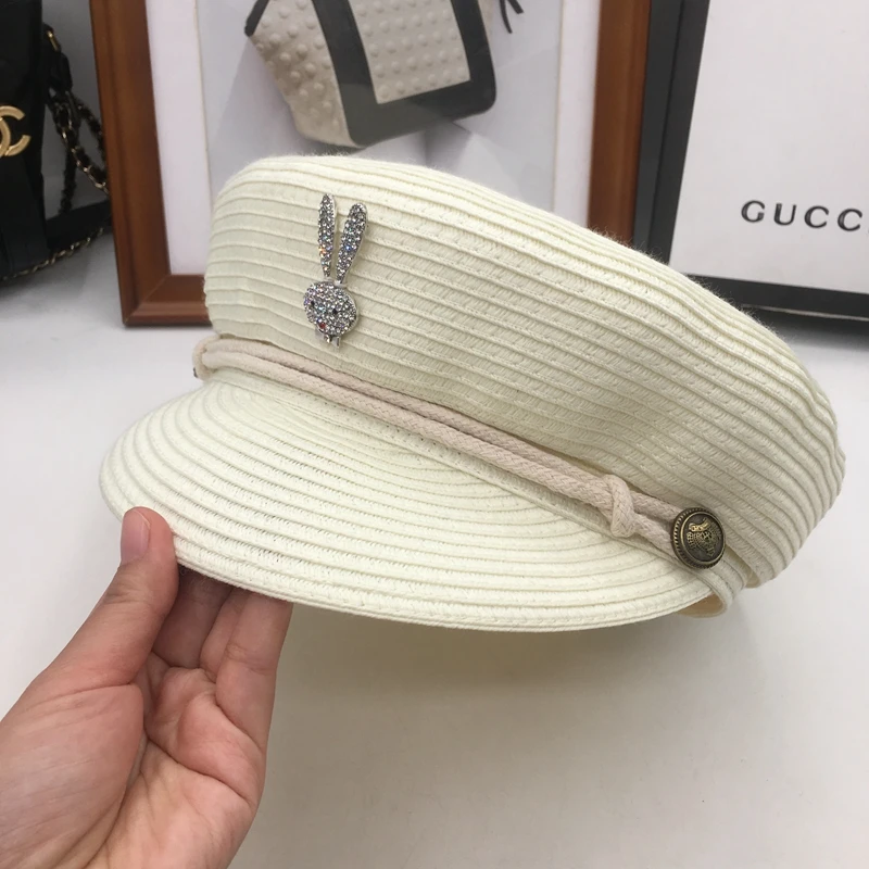 Spring, summer, the new rice white straw hat students navy cap newsboy cap octagonal cap British female fashion hat
Spring, summer, the new rice white straw hat students navy cap newsboy cap octagonal cap British female fashion hat