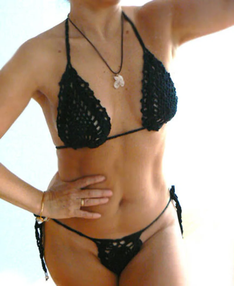 2019 Hot Sale Handmade Crochet Micro Bikini Set Sexy Black Lingerie Set Mini Bikini Sunbathing Micro Swimwear
2019 Hot Sale Handmade Crochet Micro Bikini Set Sexy Black Lingerie Set Mini Bikini Sunbathing Micro Swimwear