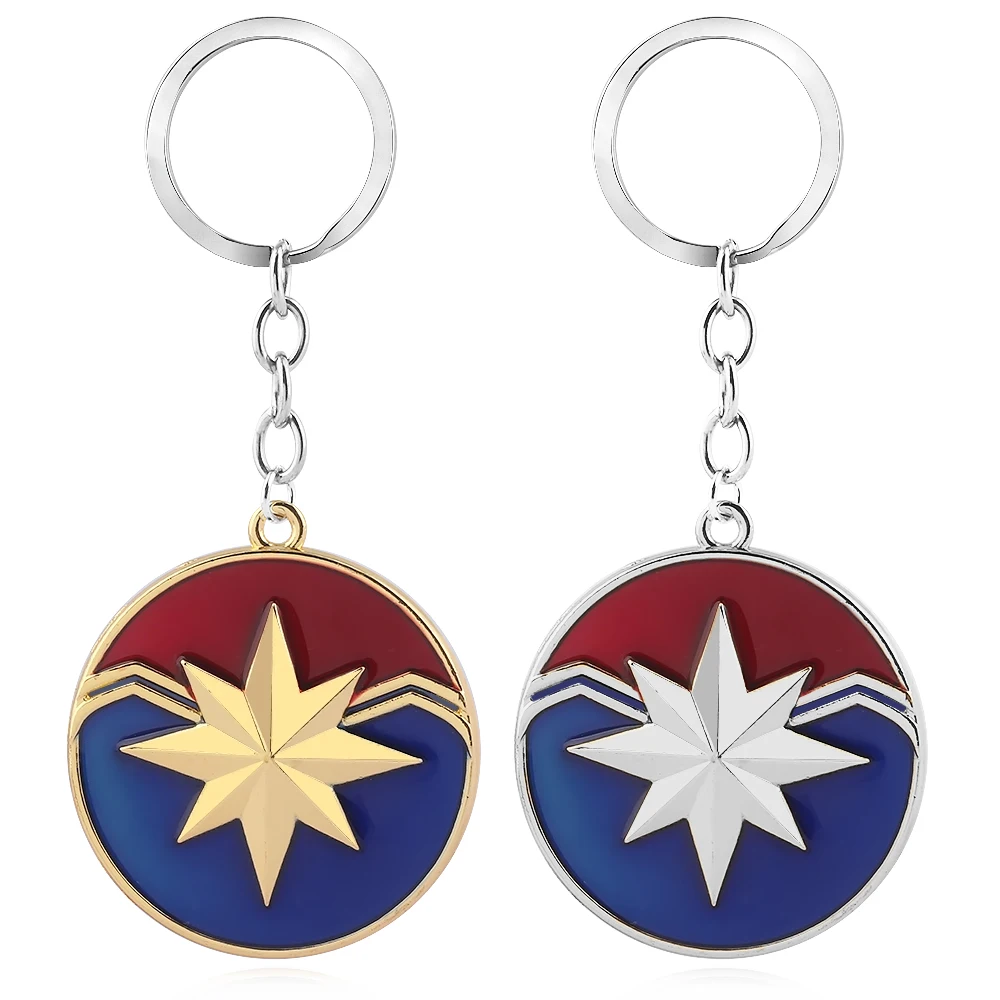 Captain Marvel Keychain Metal Shield Avengers Hero Ms. Marvel Carol Danver Logo Pendant For Men Women Chaveiro Jewelry Gift
Captain Marvel Keychain Metal Shield Avengers Hero Ms. Marvel Carol Danver Logo Pendant For Men Women Chaveiro Jewelry Gift