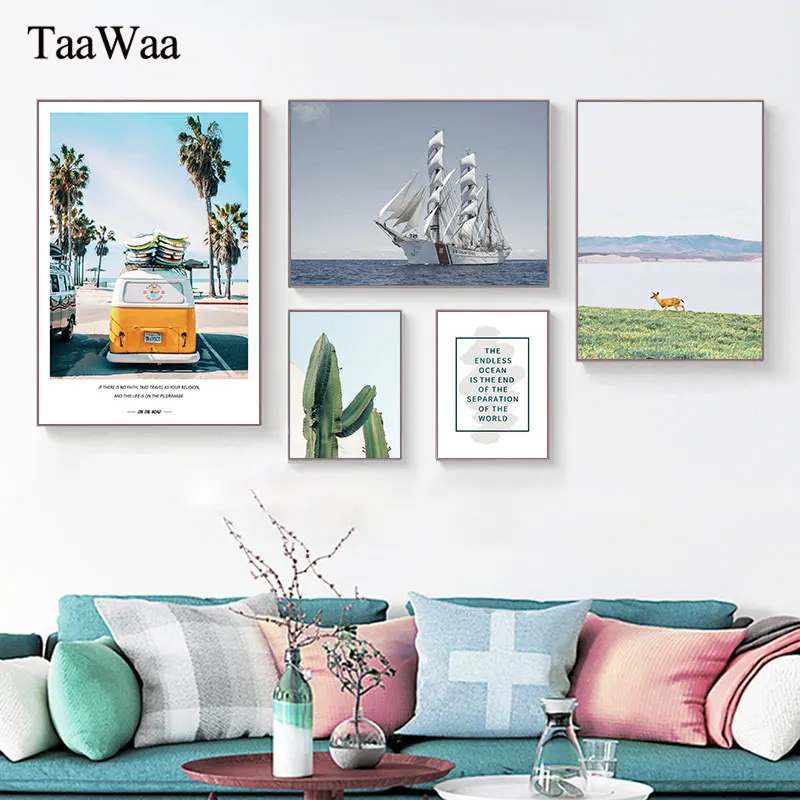 Scandinavian Nordic Poster Landscape Posters Prints Wall Art Bus Sailboat Cactus Canvas Painting Decorative Picture Home Decor
Scandinavian Nordic Poster Landscape Posters Prints Wall Art Bus Sailboat Cactus Canvas Painting Decorative Picture Home Decor